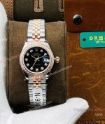 Swiss Copy Rolex Datejust I 28 Watch Black Dial Diamond Bezel